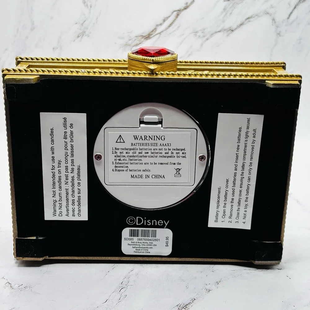 Bath & Body Works Disney Villains Evil Queen Light Up Mirror Vanity Tray New